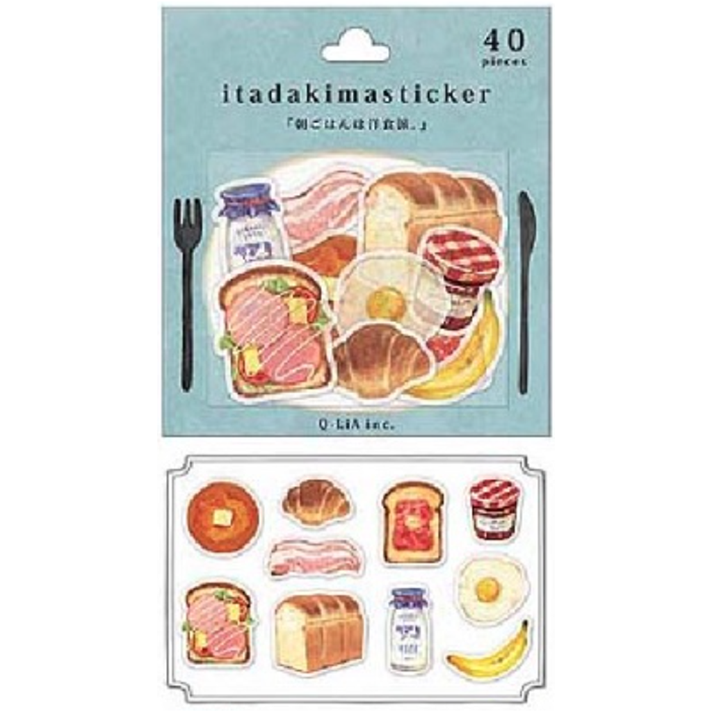 Q-Lia Itadakimasticker Breakfast
