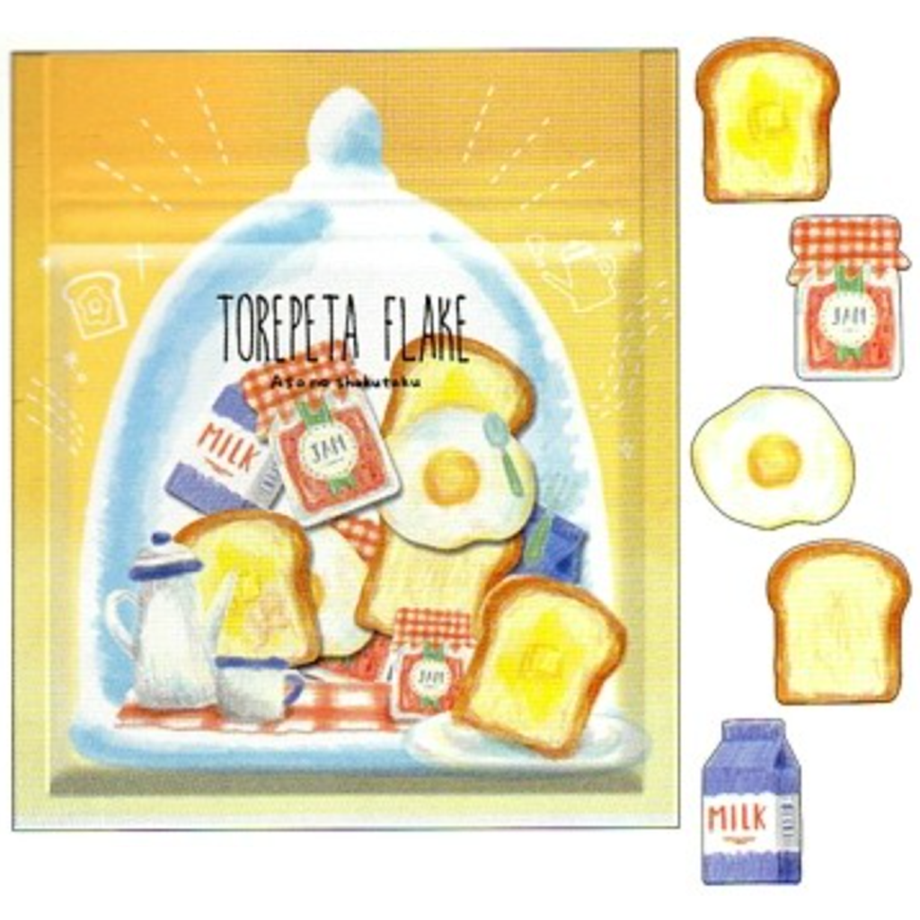 Kamio Japan Torepeta Breakfast Flake Seal Sticker