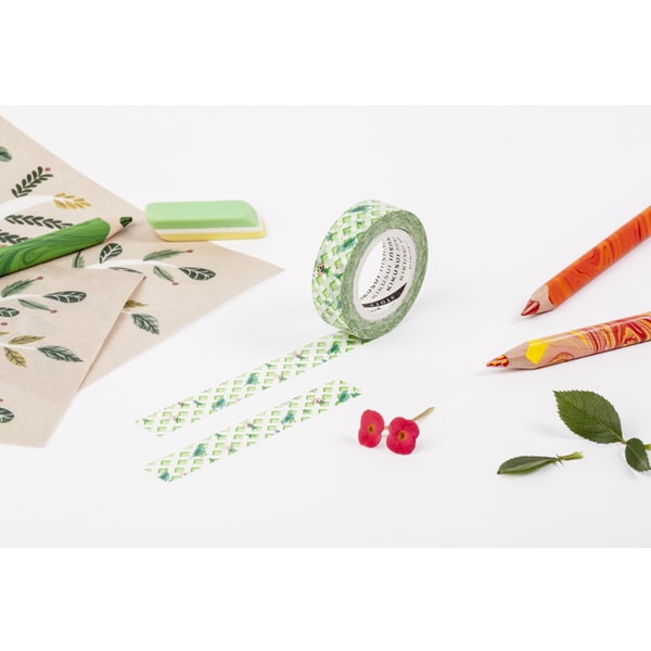 Kikusui Masking Tape Footprint Series - Grass Brick Road