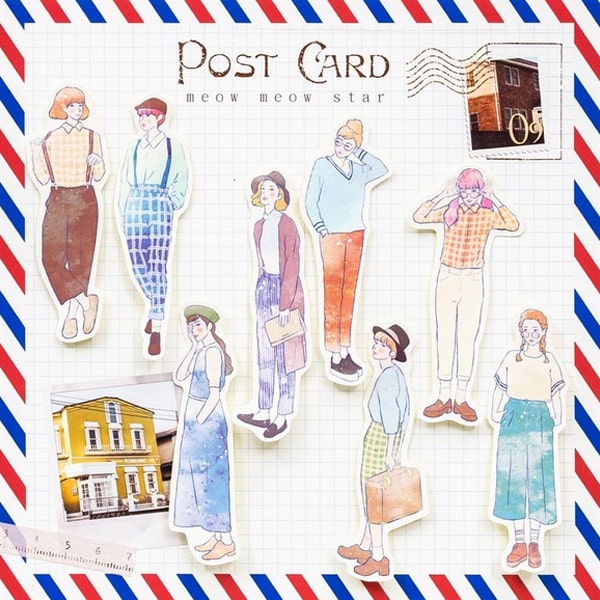 Flake Sticker Meow Meow Star - British Girl