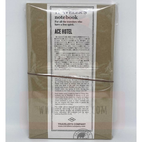 Traveler&#39;s Factory X Ace Hotel 2015 Notebook Regular Size Brown
