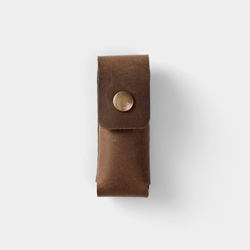 Traveler&#39;s Factory Leather Case Small Nail Cut Brown