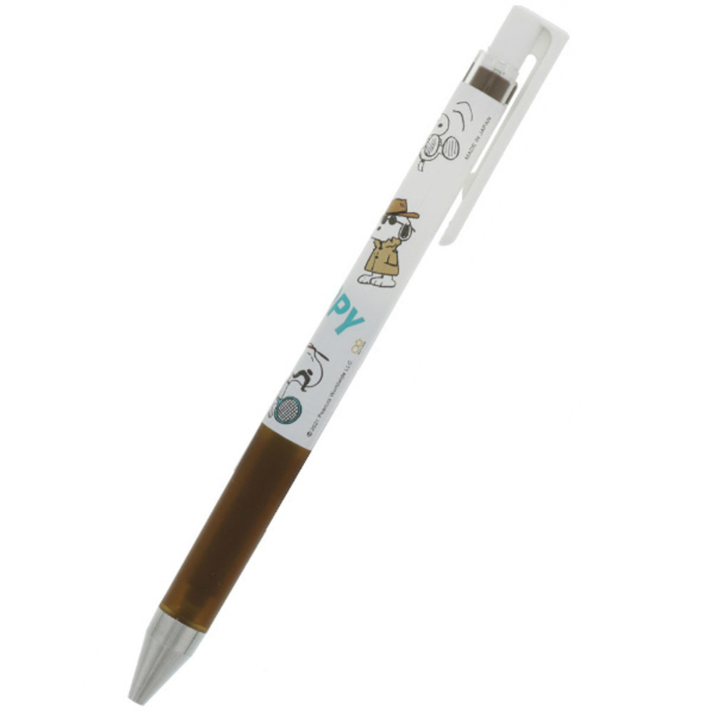 Juice Up Ballpoint Pen Peanuts Snoopy Brown