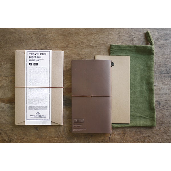 Traveler&#39;s Factory X Ace Hotel 2015 Notebook Regular Size Brown