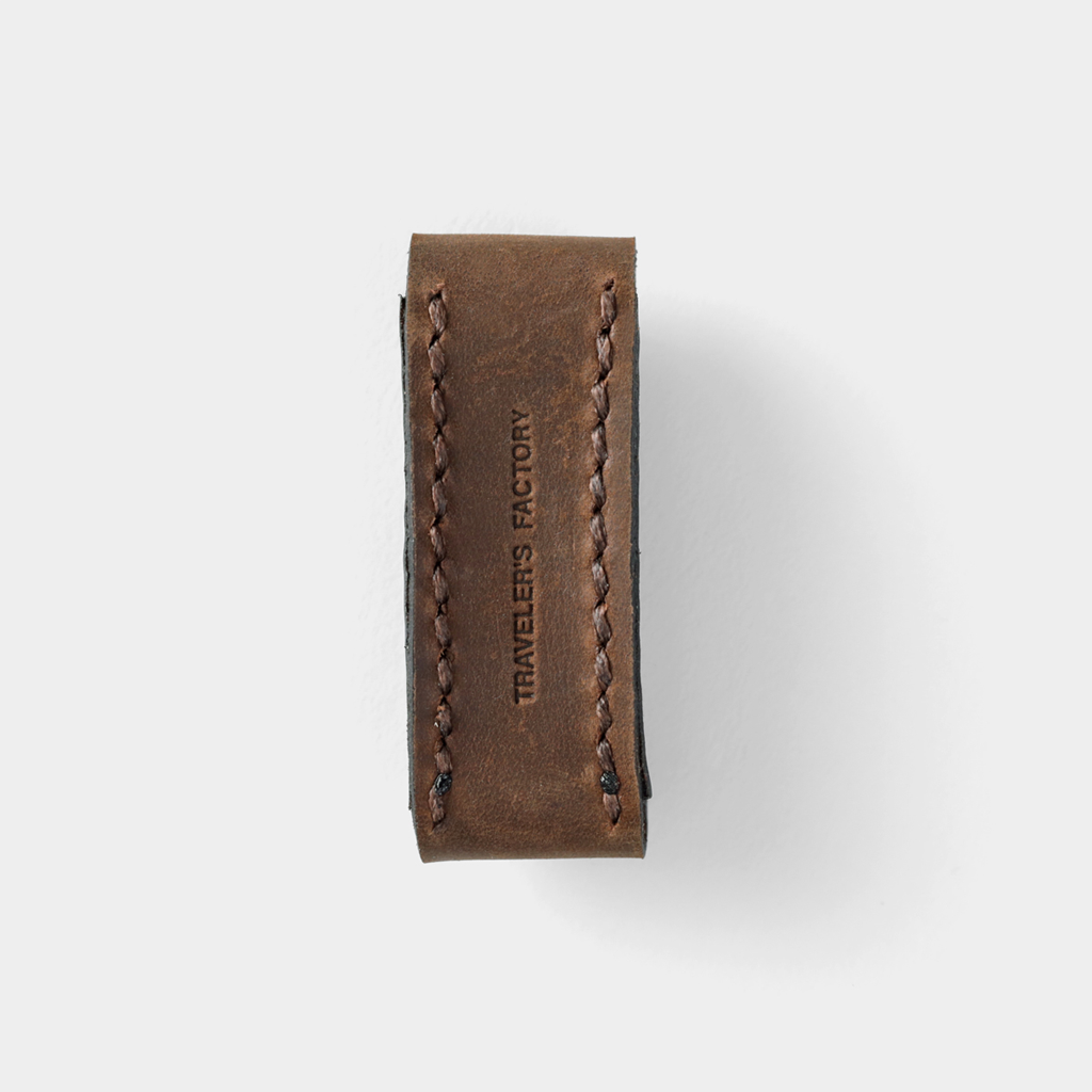 Traveler&#39;s Factory Leather Case Small Nail Cut Brown