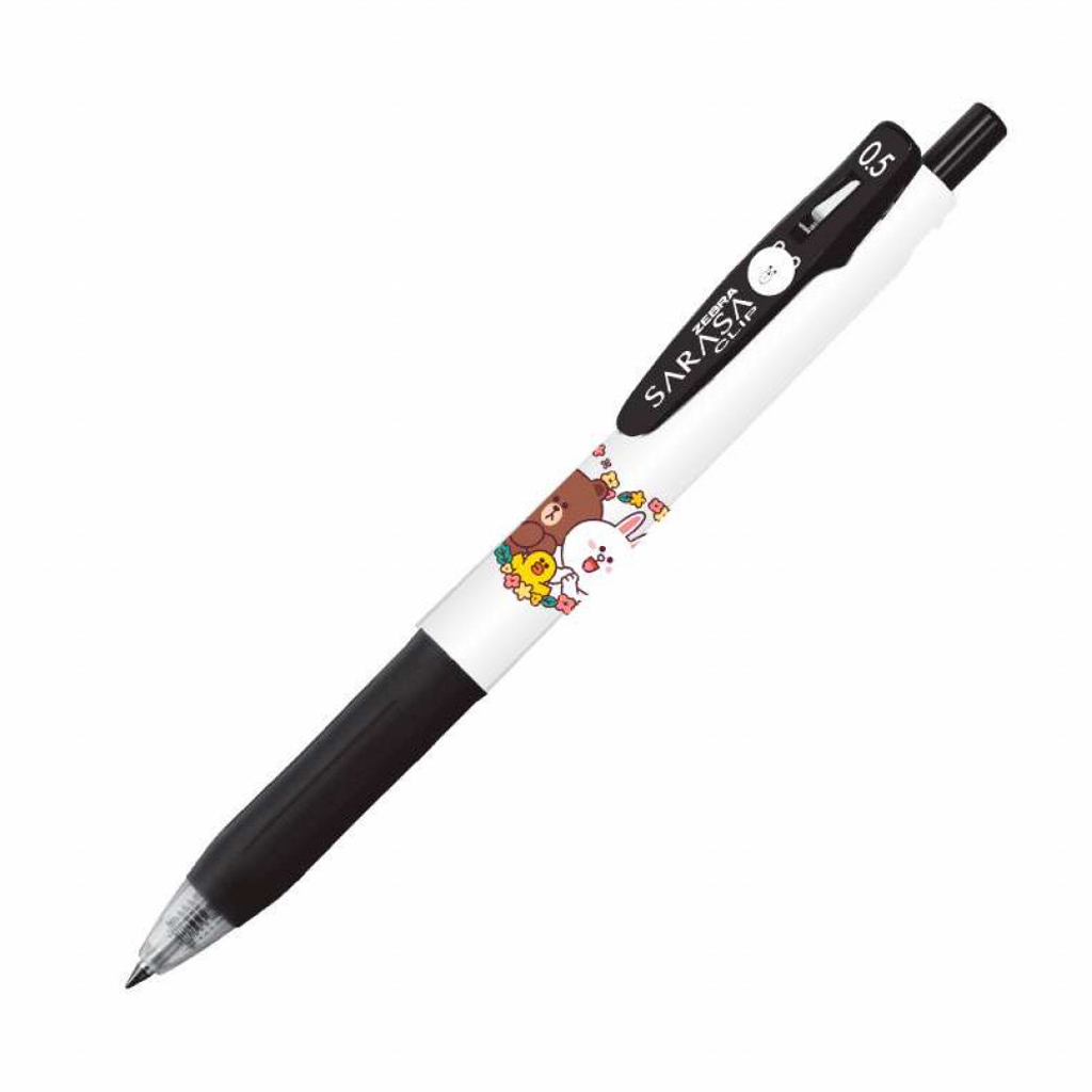 Sarasa Pen Clip Brown And Cony - Black