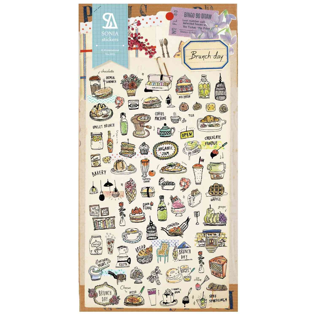 Sonia's Design Sticker Brunch Day