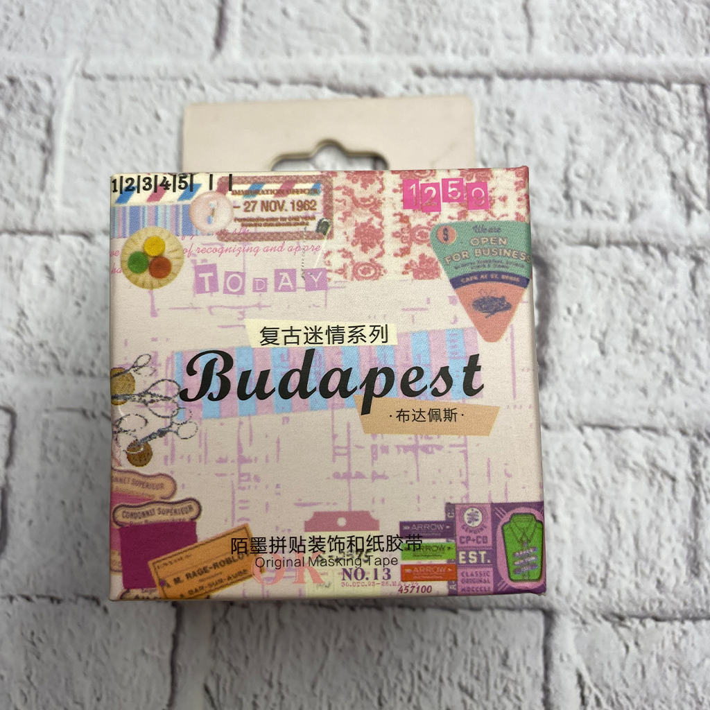 Mo. Card Masking Tape Retro Enthusiasm Series Budapest