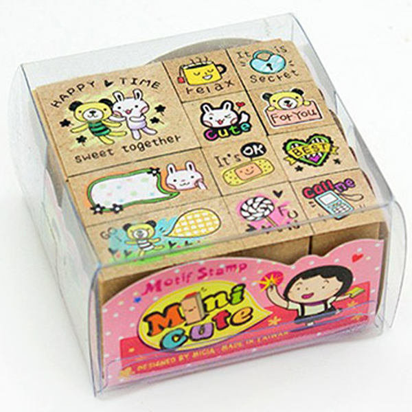 Micia Mini Cute Stamp Set - My Animals Friends - tokopie