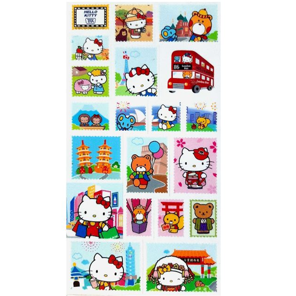 Hello Kitty Holiday Bus Sticker