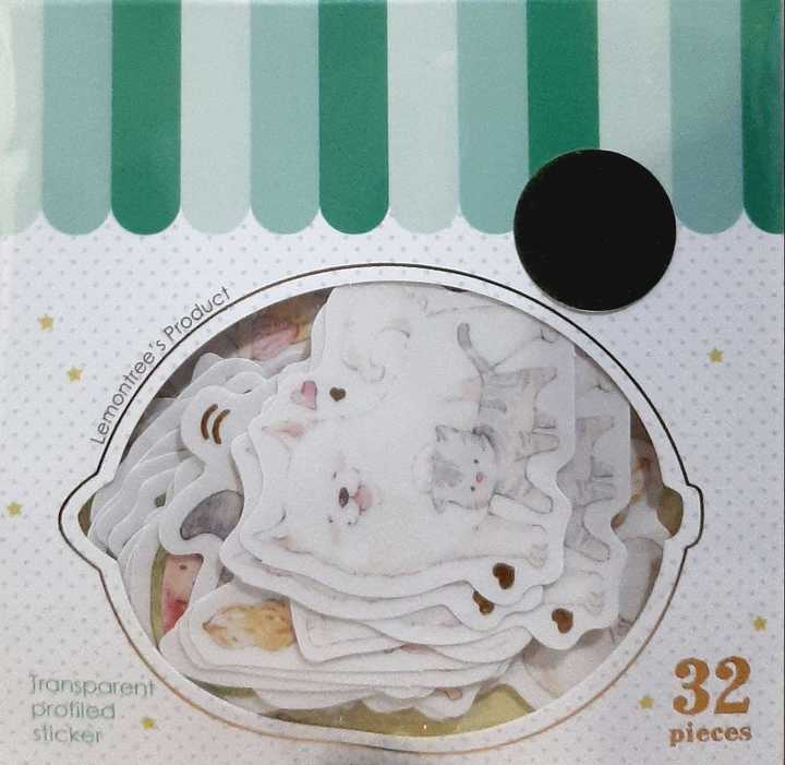 Lemontree Animals Flake Sticker