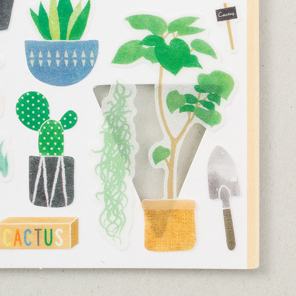 Midori Marche Masking Sticker Cactus Pattern