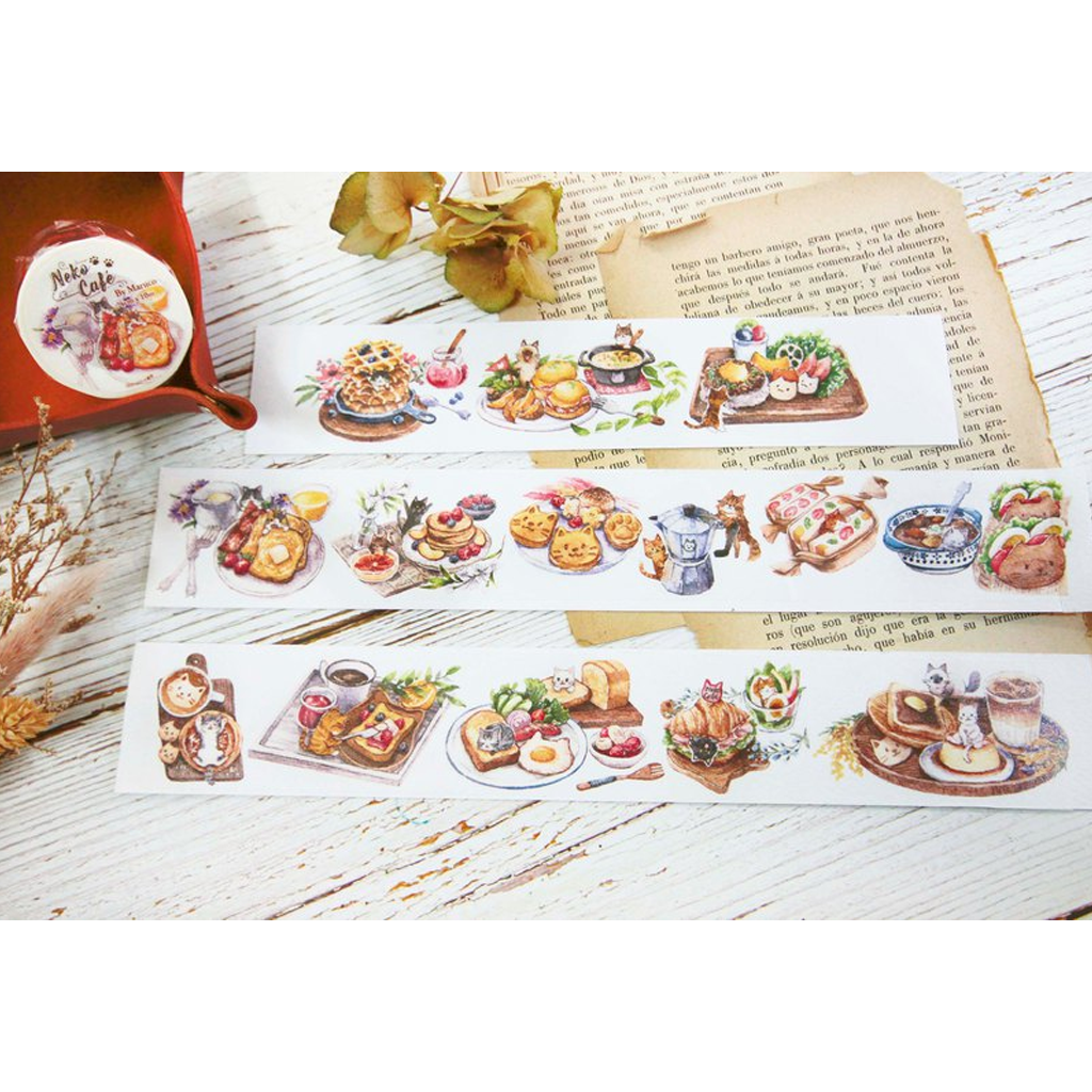 Maruco Art Neko Cafe Washi Sampler