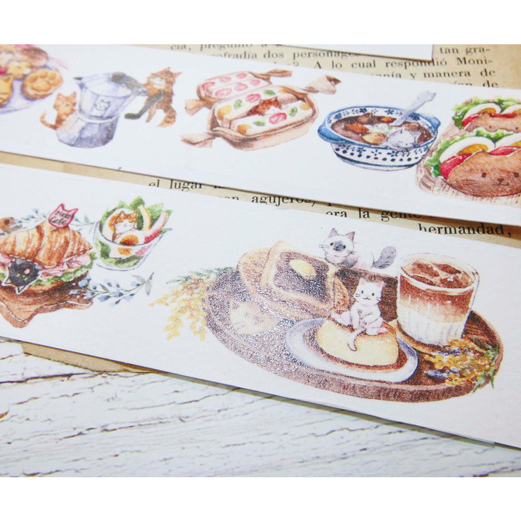 Maruco Art Neko Cafe Washi Sampler