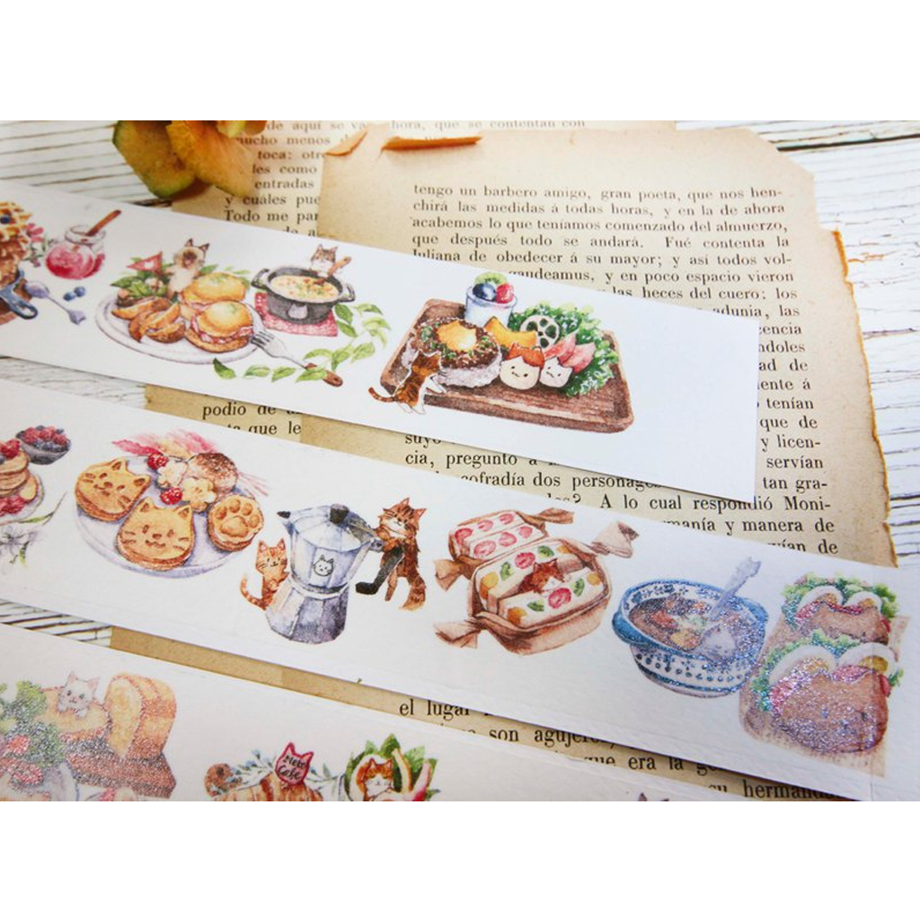 Maruco Art Neko Cafe Washi Sampler