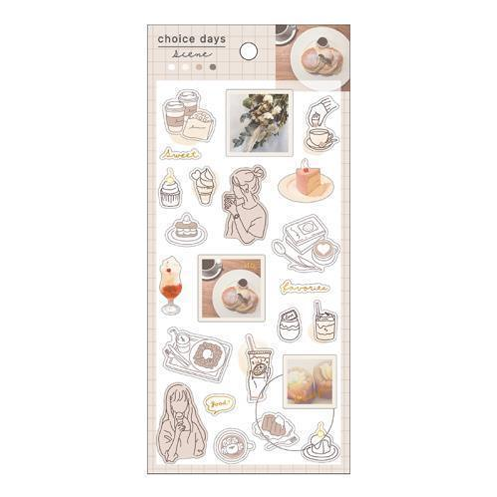 Crux Choice Days Scene Sticker - Cafe