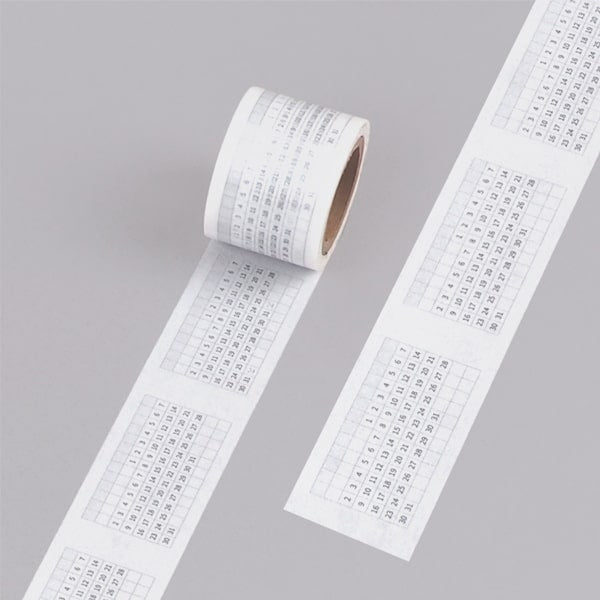 Rihoon Masking Tape - Calendar With No Days