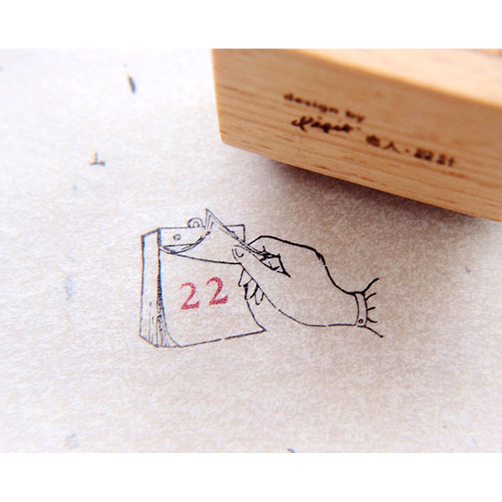 Classique Feminine Rubber Stamp - Calendar