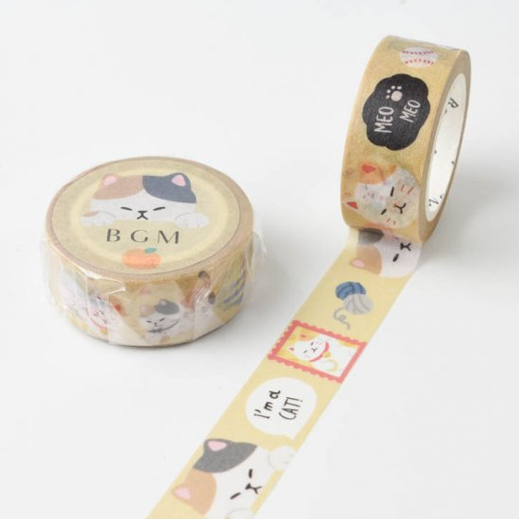 BGM Masking Tape Calico Cat