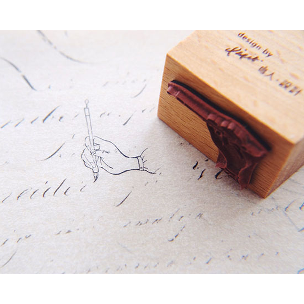Classique Feminine Rubber Stamp - Calligraphy