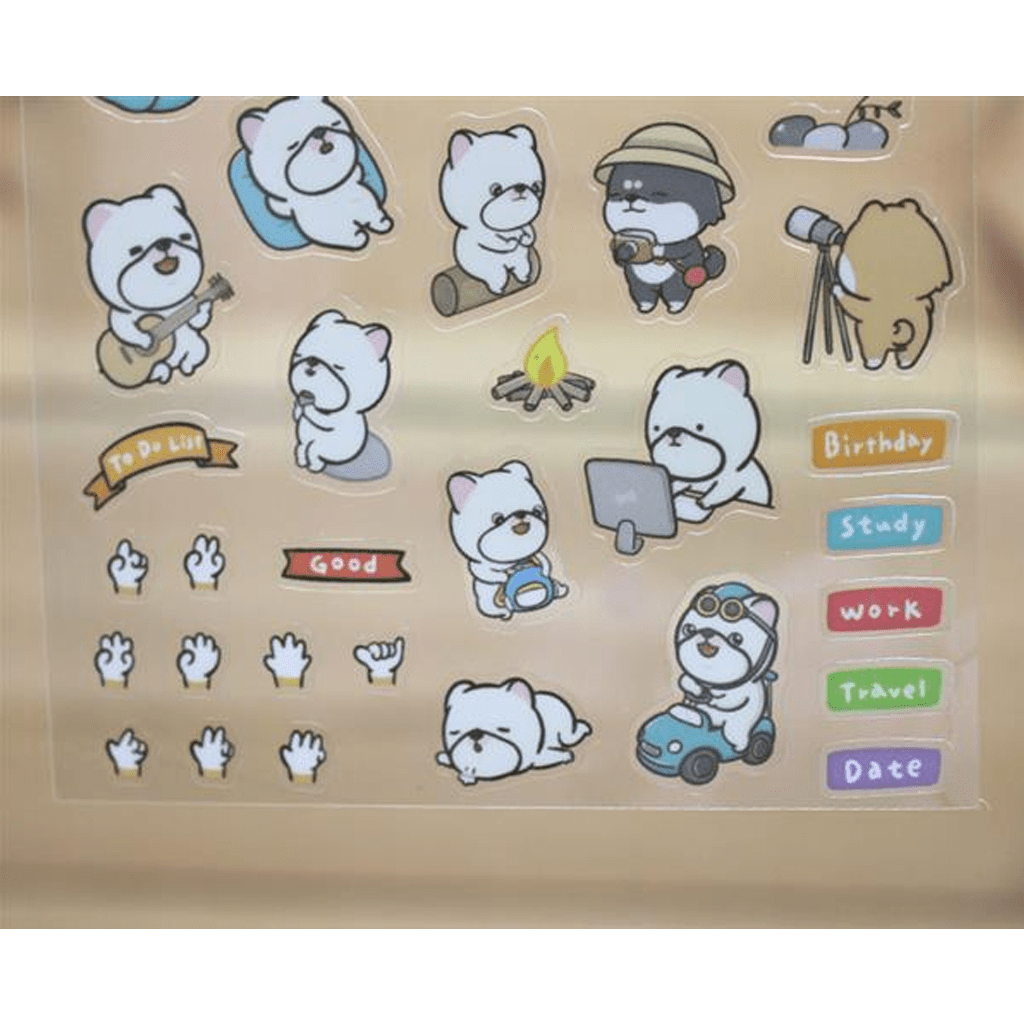 Ethos Calendar Transparent Sticker Camping