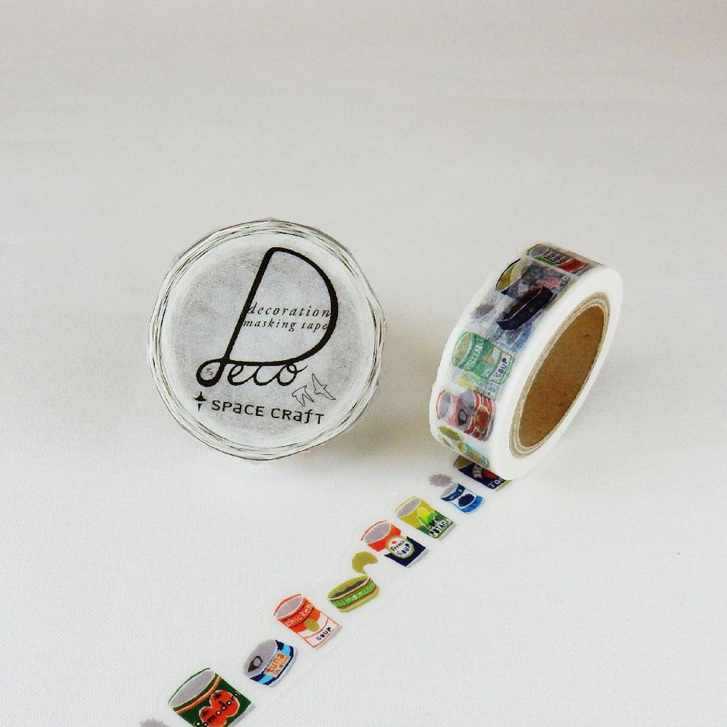 Round Top Masking Tape - Space Craft Can Food