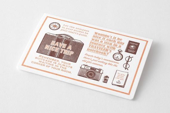 Traveler&#39;s Factory Letterpress Card Travel Tools Brown