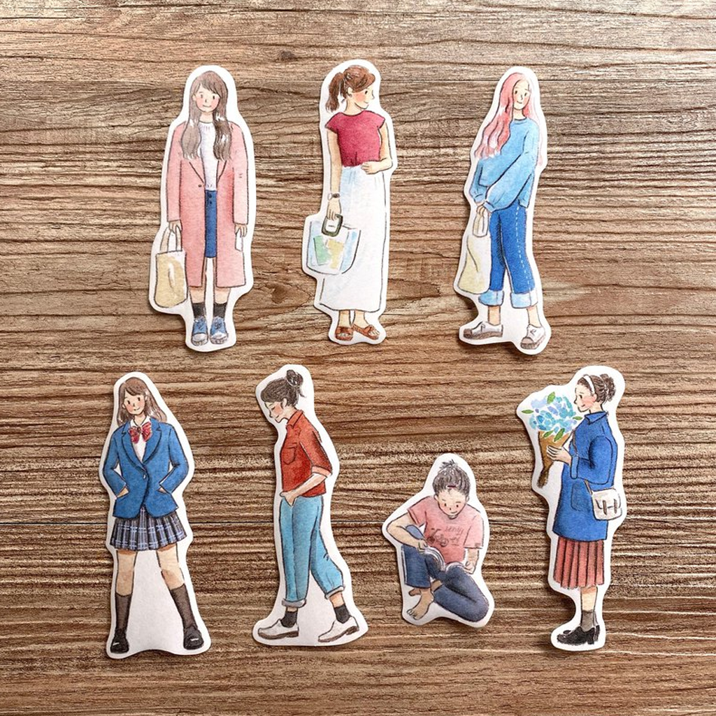 Point Chen Flake Sticker - Casual Outfit