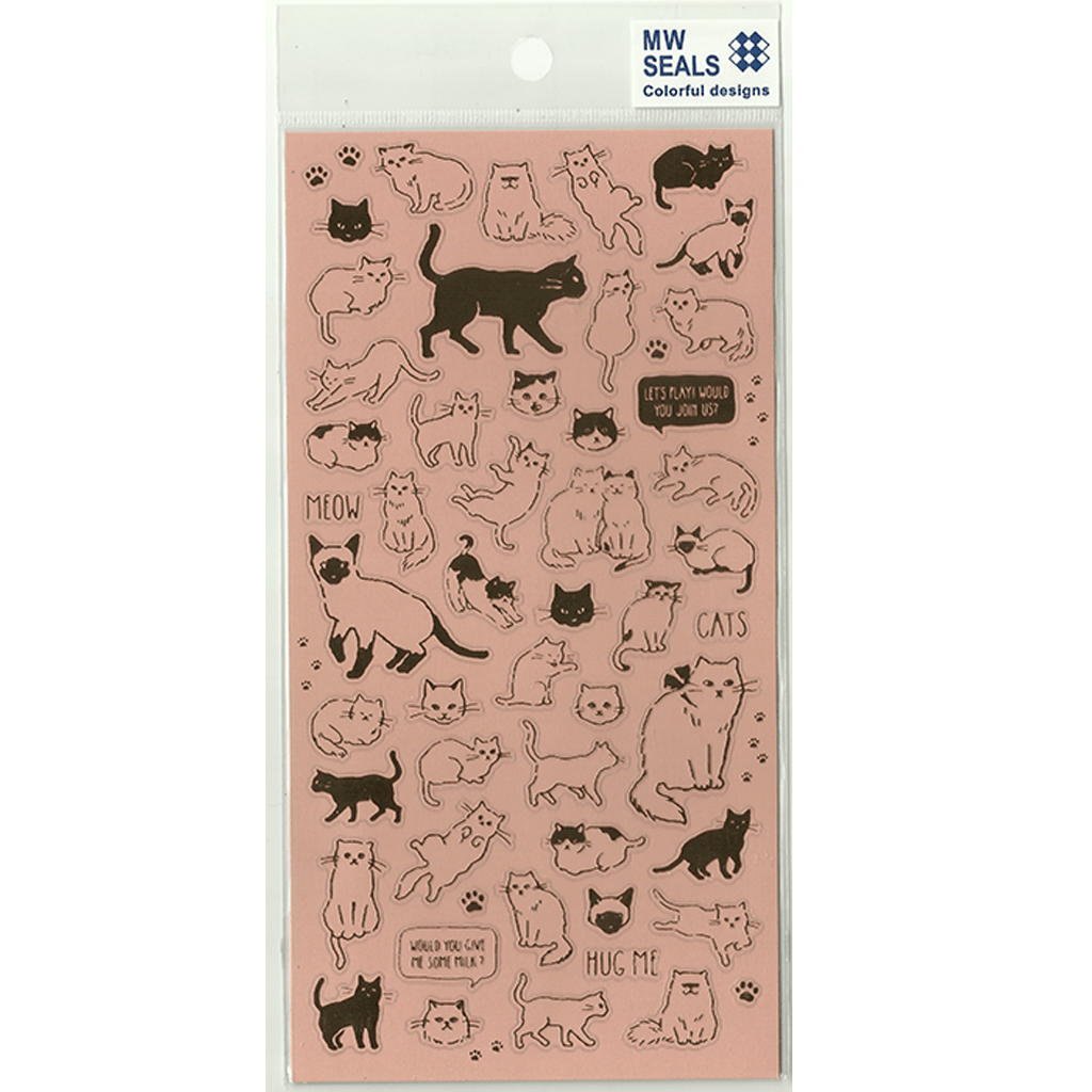 Mind Wave Sticker - Golden Foil Cat