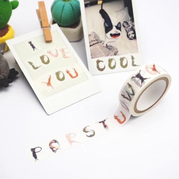 UP&#39;s Friends Masking Tape - Cat Letter
