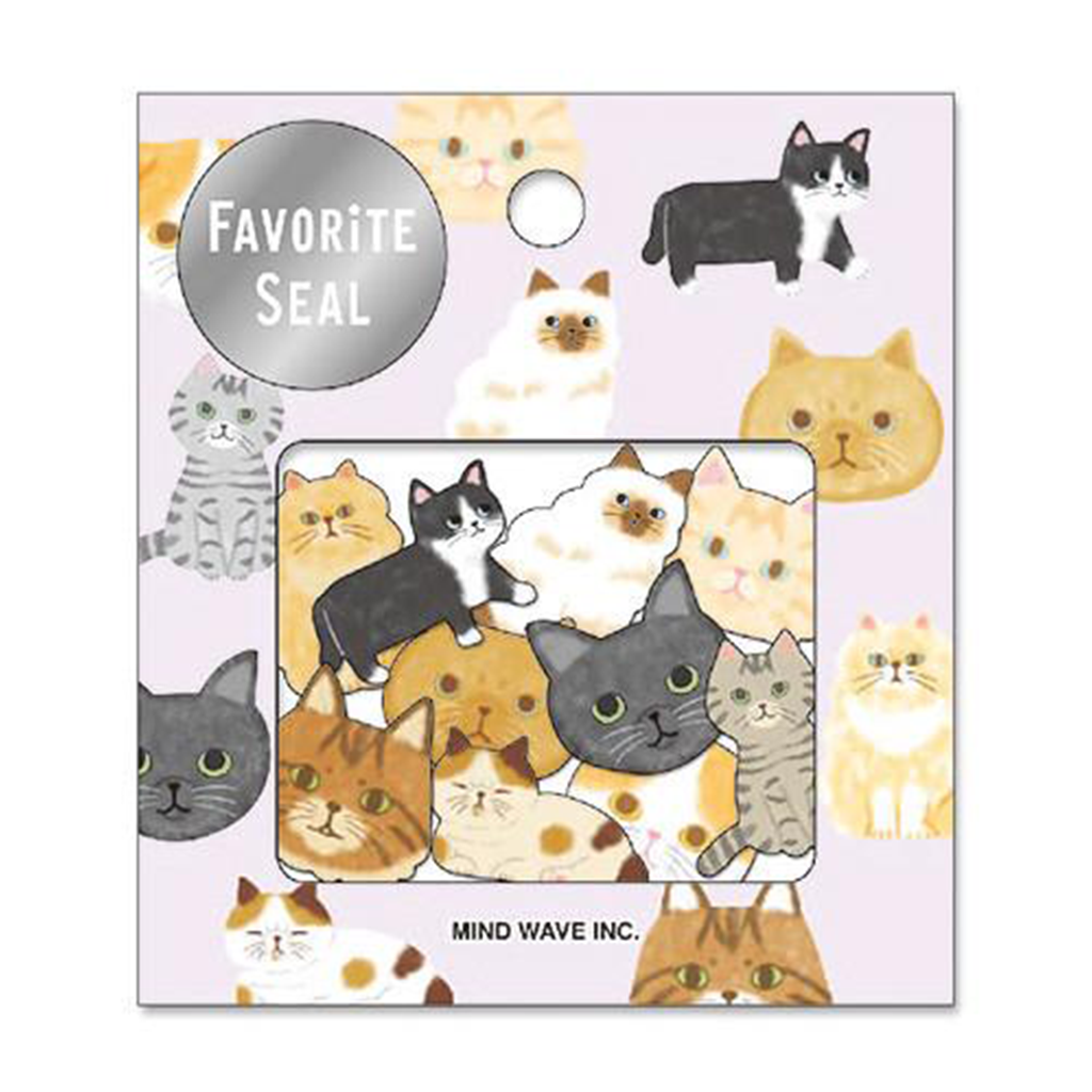 Mind Wave Cat Favorite Seal Flake Sticker