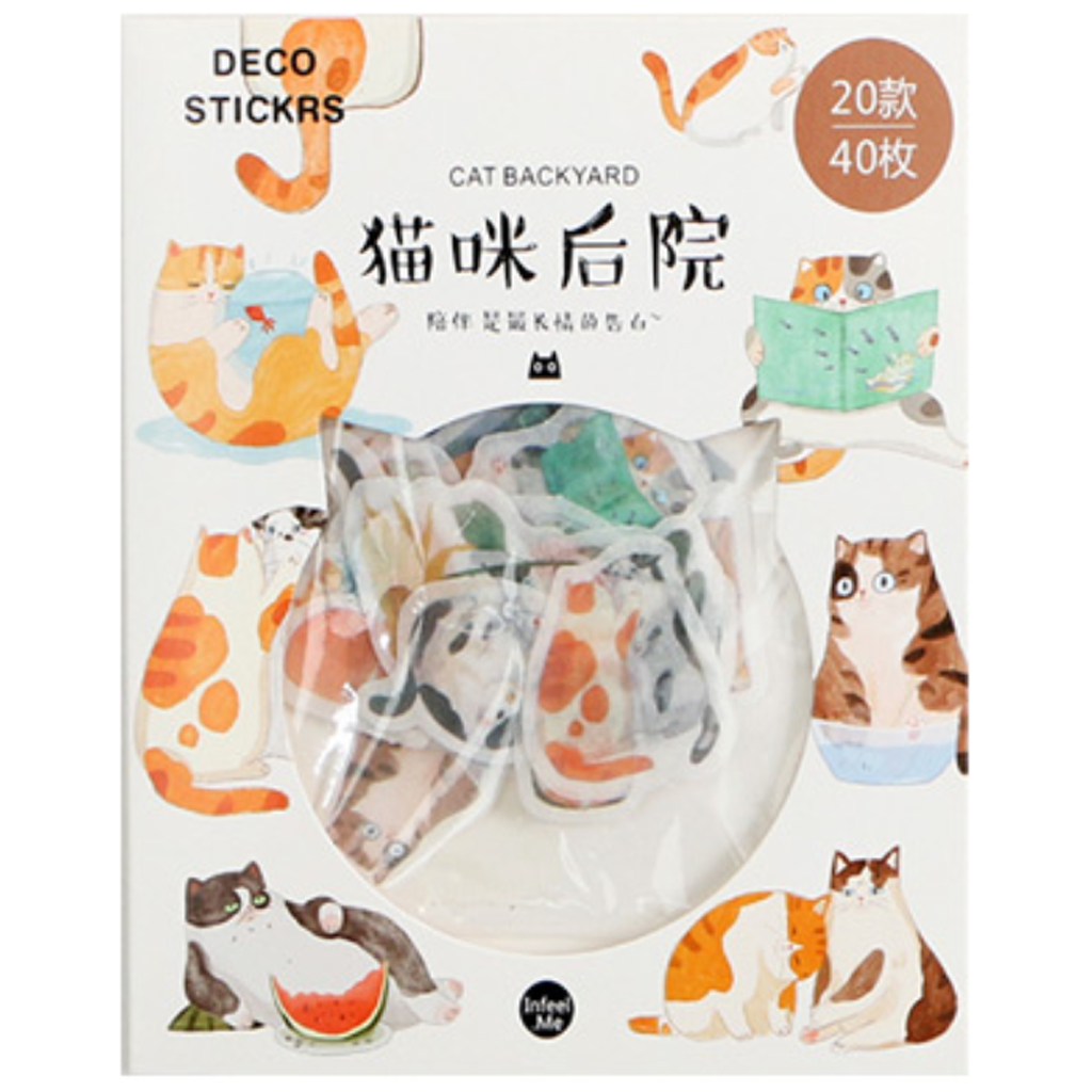 Flake Sticker Infeel.Me Cat Backyard Deco Stickers
