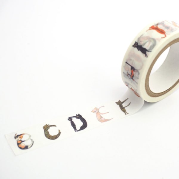 UP&#39;s Friends Masking Tape - Cat Letter