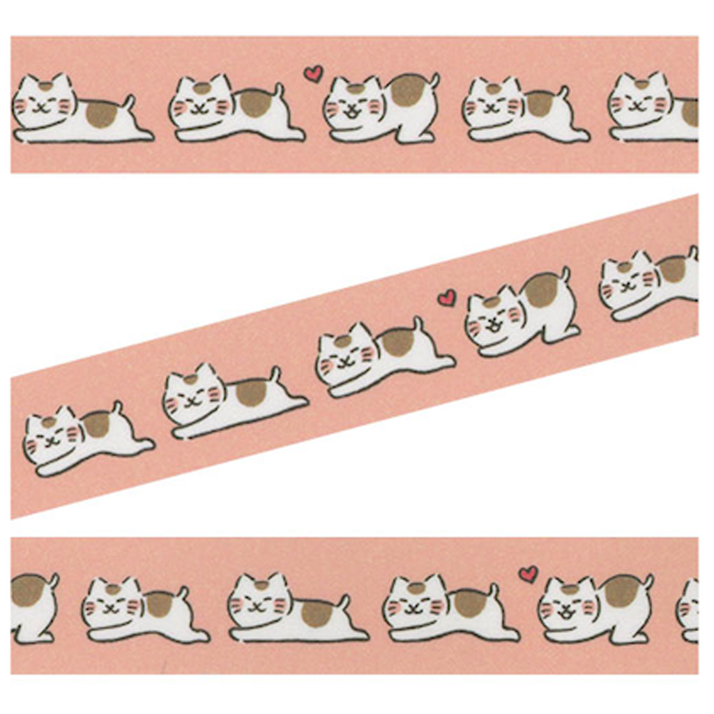 Furukawashiko Masking Tape - Healing Cat