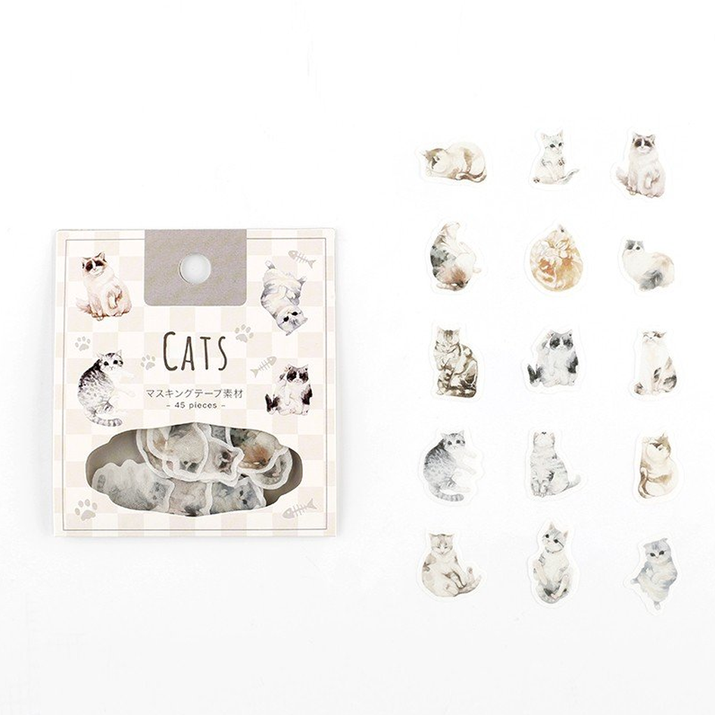 BGM Flake Sticker Cat&#39;s Rest