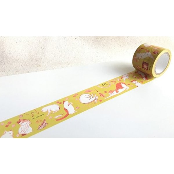 Hoppy Mini Box Tape - Yellow Cat