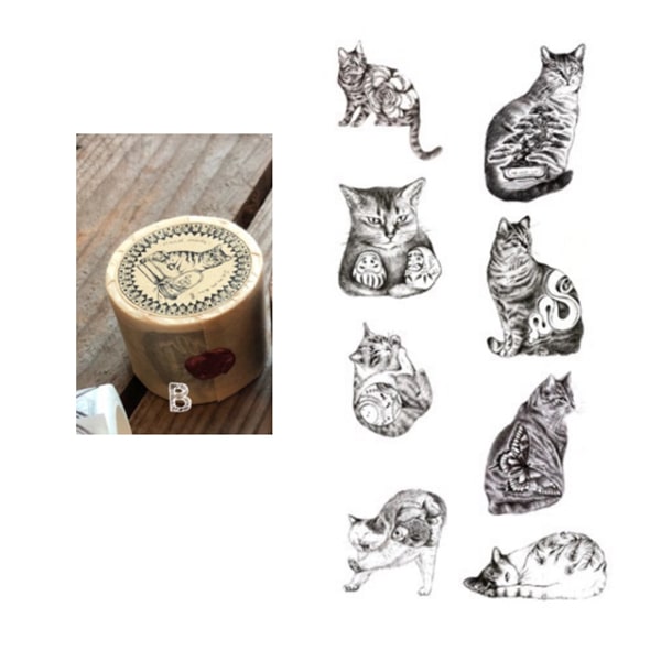 Hand Made Summer Masking Tape - Cat Mushroom