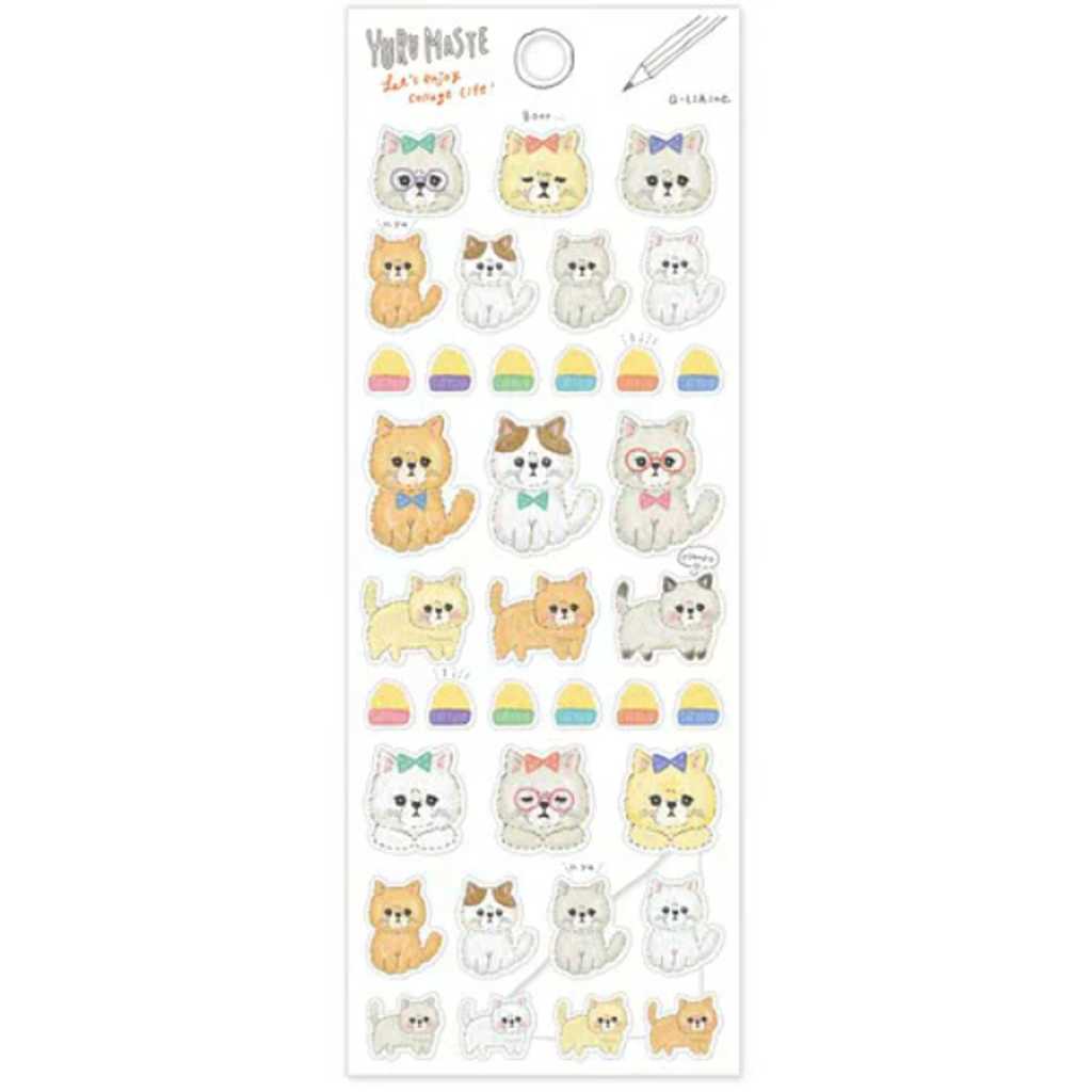 Q-Lia Yuru Maste Cutie Cat Sticker