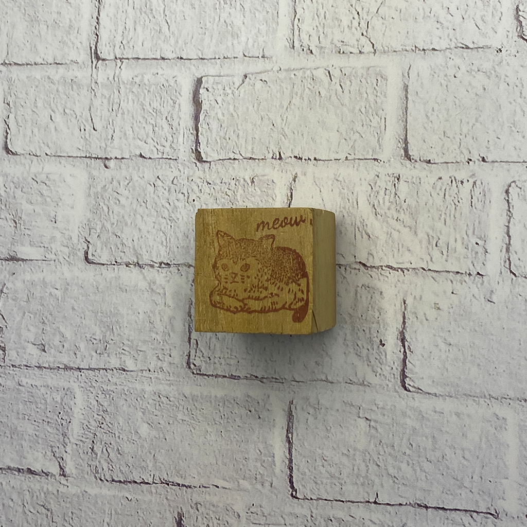 Cat Emotion Rubber Stamp