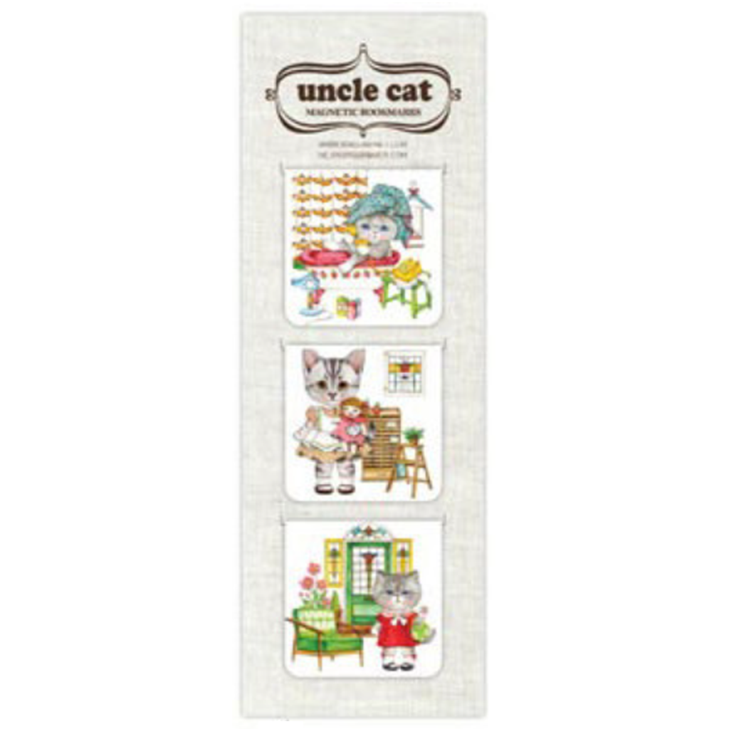 Uncle Cat Magnetic Bookmarks Cat's Room