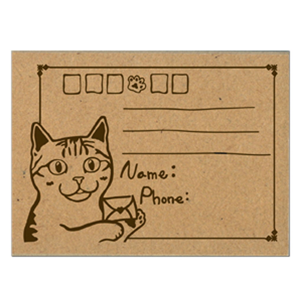 TSI X Micia Rubber Stamp - Cat Address
