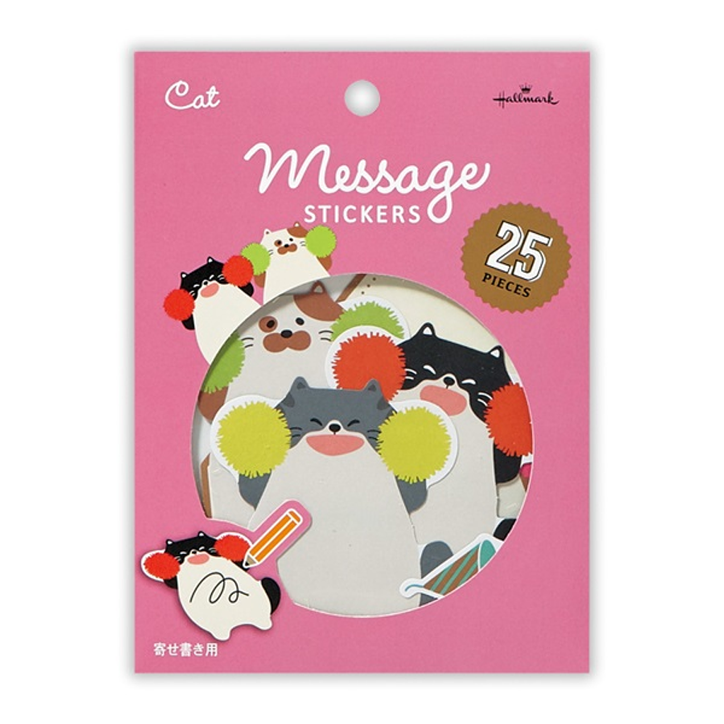 Hallmark Cat Message Stickers