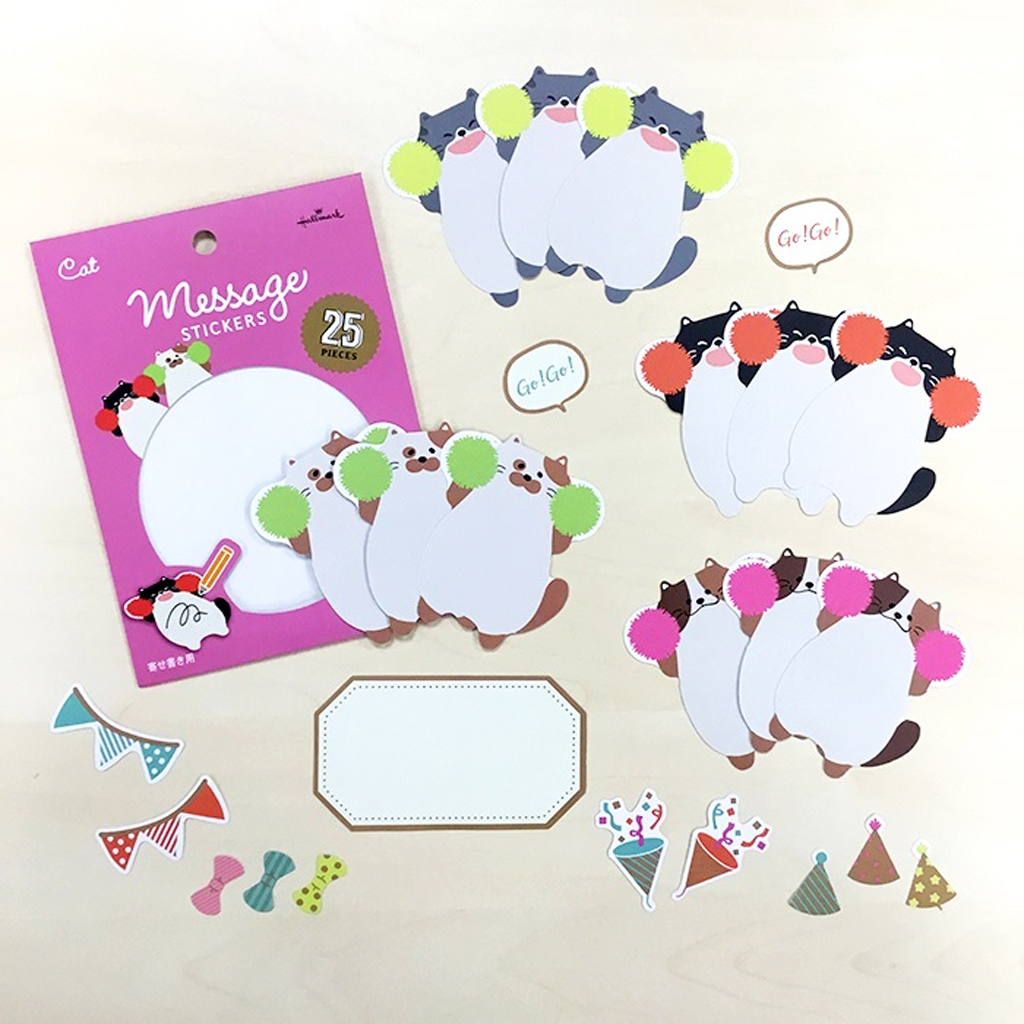 Hallmark Cat Message Stickers