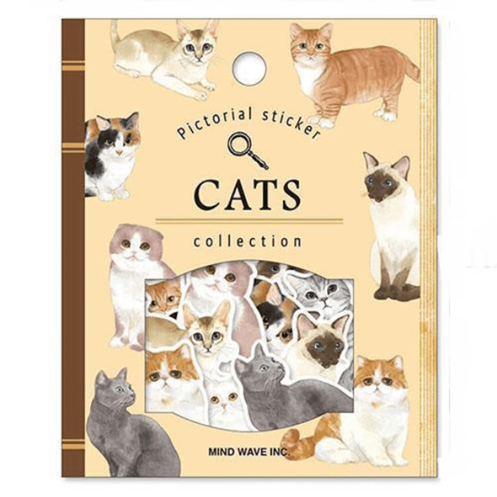 Mind Wave Cats Pictorial Sticker