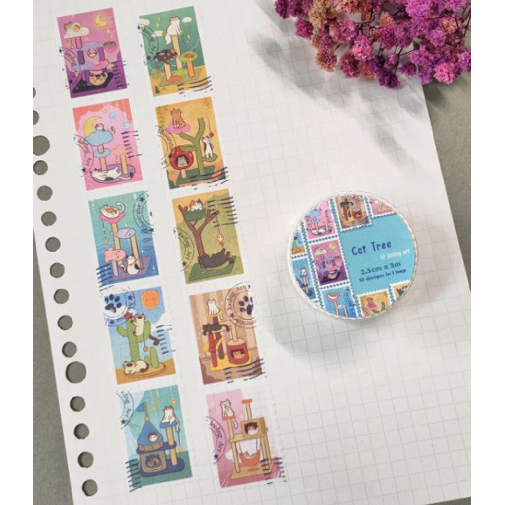 Jooing Art Washi Sampler Postage Stamp