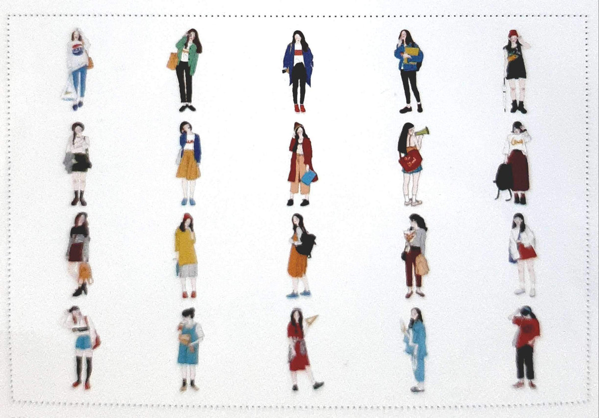 Infeel.me School Girl Deco Stickers