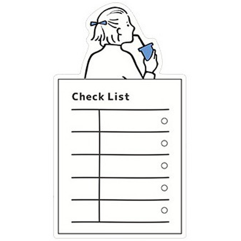 Infeel.me Time Manager Post-it Notes Sticky Memo Check List