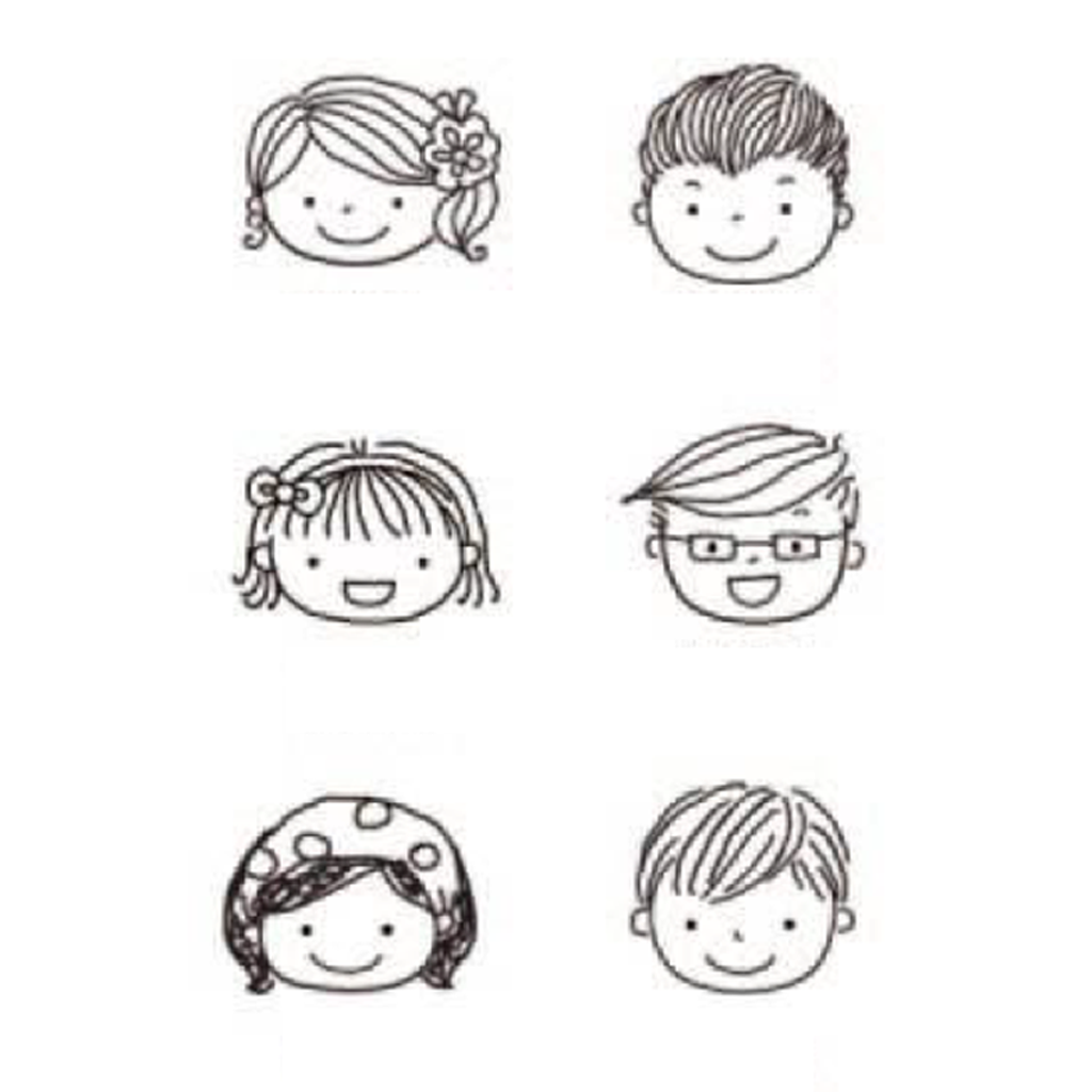 Micia Rubber Stamp - Children