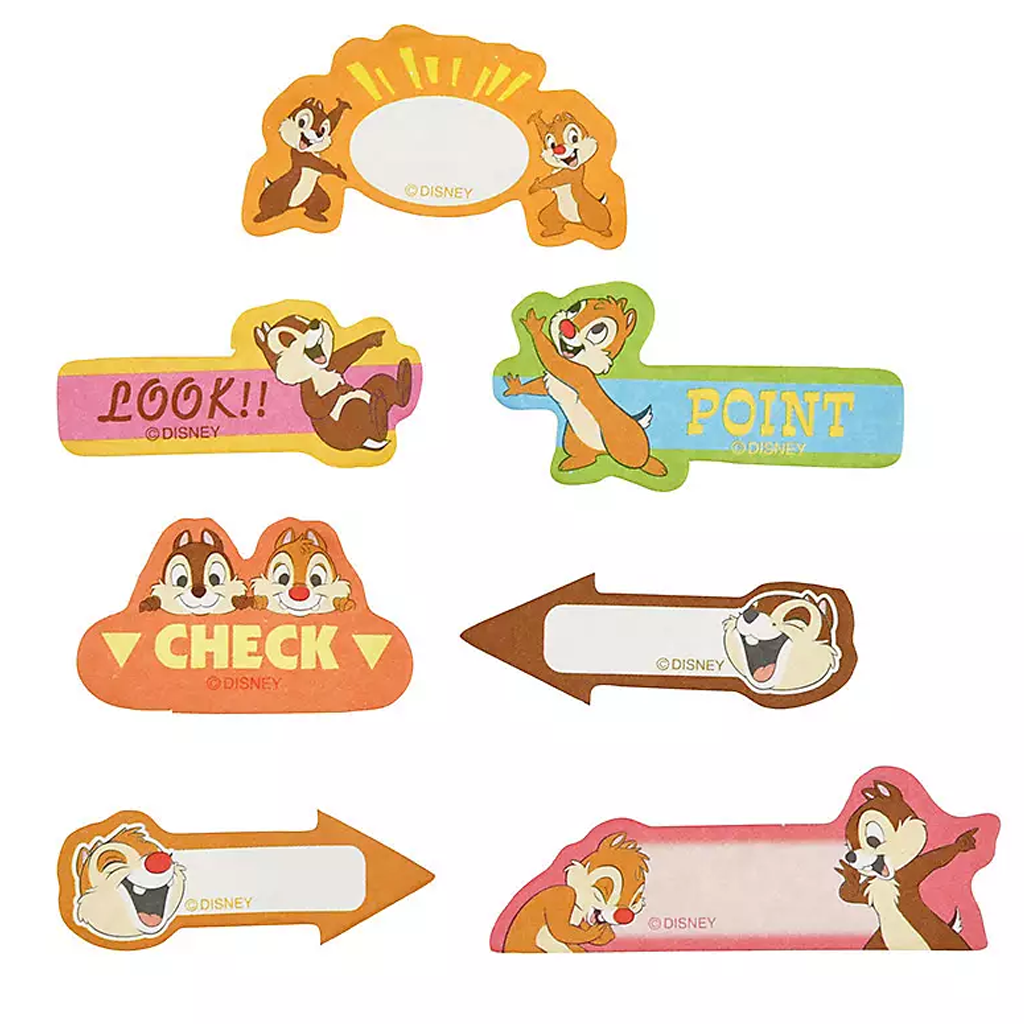 Disney Chip And Dale Check Fusen Sticky Note