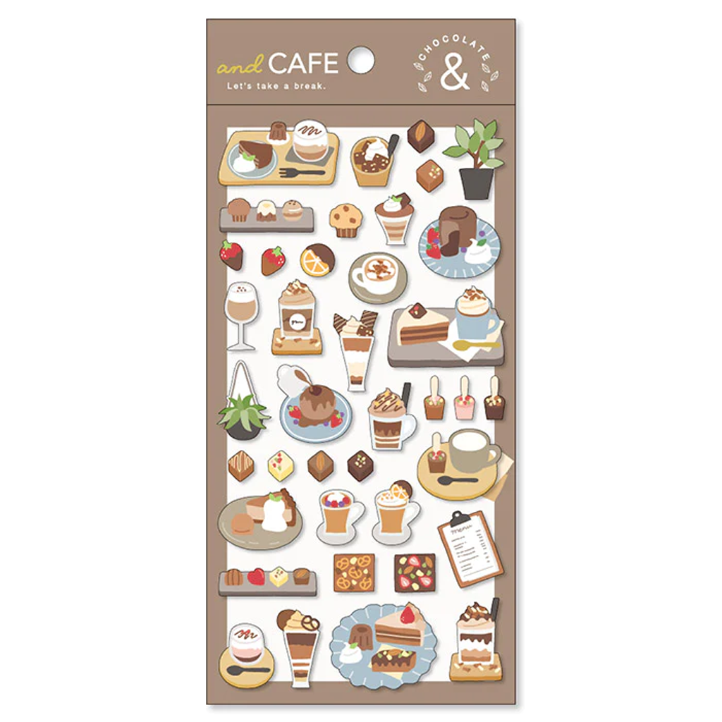 Mind Wave & Cafe Seal Chocolate Cafe Sticker